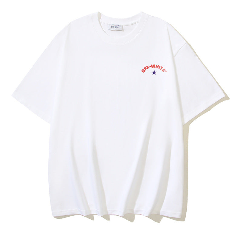 Off-white Men's and Women's Short-sleeved T-shirts