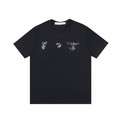 Off-white Men's and Women's Short-sleeved T-shirts