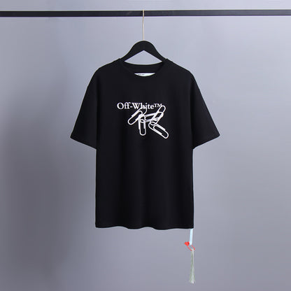 Off-white Men's and Women's Short-sleeved T-shirts