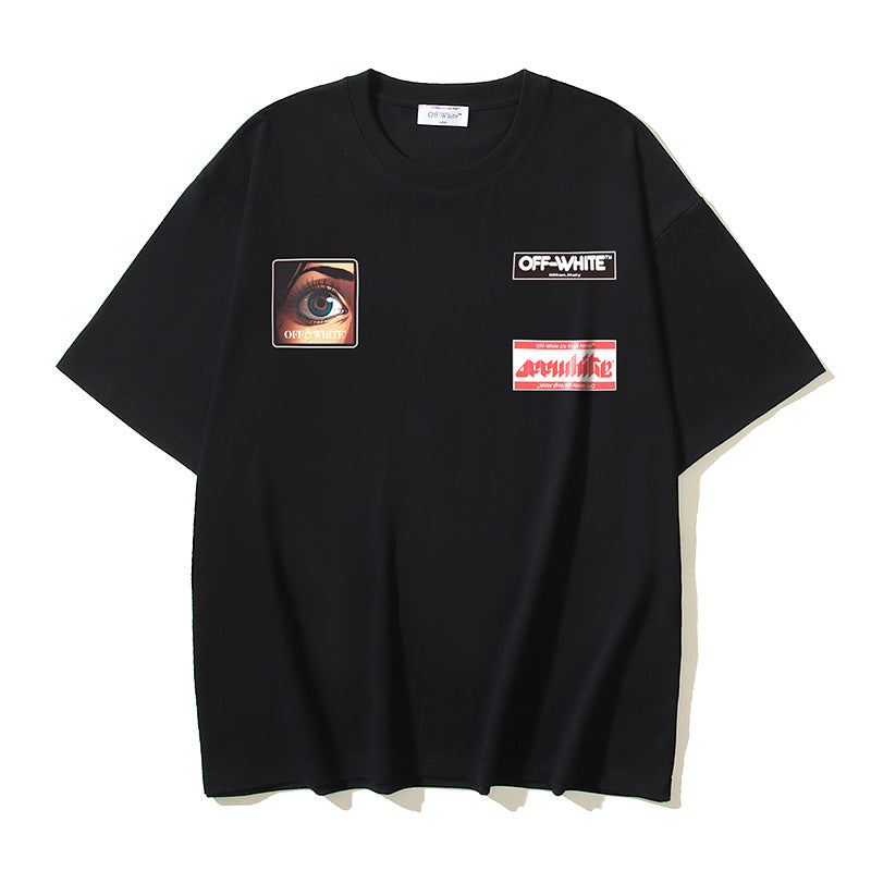 Off-white Men's and Women's Short-sleeved T-shirts
