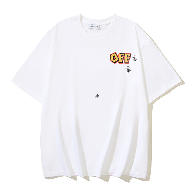 Off-white Men's and Women's Short-sleeved T-shirts