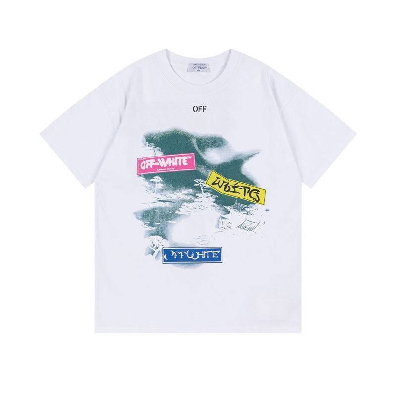 Off-white Men's and Women's Short-sleeved T-shirts