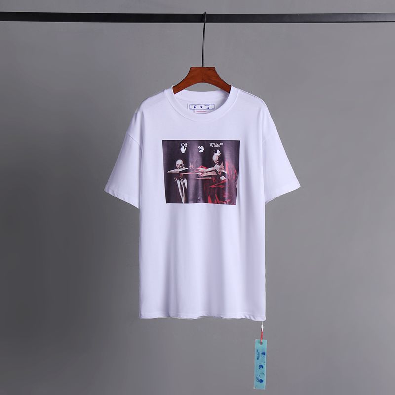 Off-white Men's and Women's Short-sleeved T-shirts