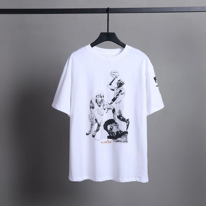 Off-white Men's and Women's Short-sleeved T-shirts