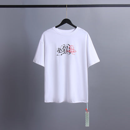 Off-white Men's and Women's Short-sleeved T-shirts