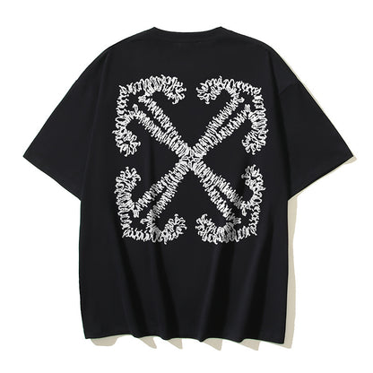 Off-white Men's and Women's Short-sleeved T-shirts
