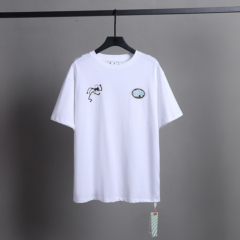 Off-white Men's and Women's Short-sleeved T-shirts
