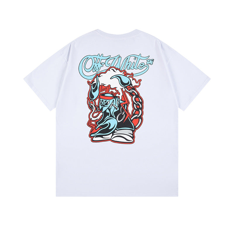 Off-white Men's and Women's Short-sleeved T-shirts