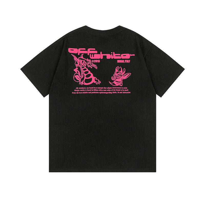 Off-white Men's and Women's Short-sleeved T-shirts