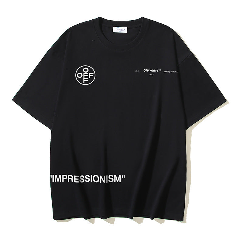 Off-white Men's and Women's Short-sleeved T-shirts