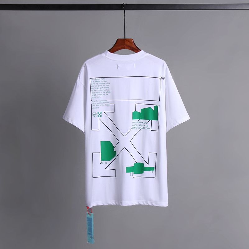 Off-white Men's and Women's Short-sleeved T-shirts