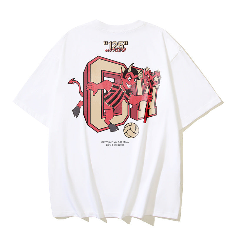 Off-white Men's and Women's Short-sleeved T-shirts