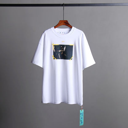 Off-white Men's and Women's Short-sleeved T-shirts