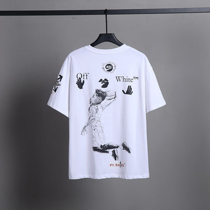 Off-white Men's and Women's Short-sleeved T-shirts
