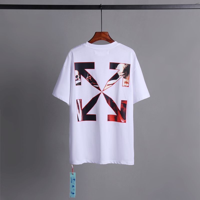 Off-white Men's and Women's Short-sleeved T-shirts