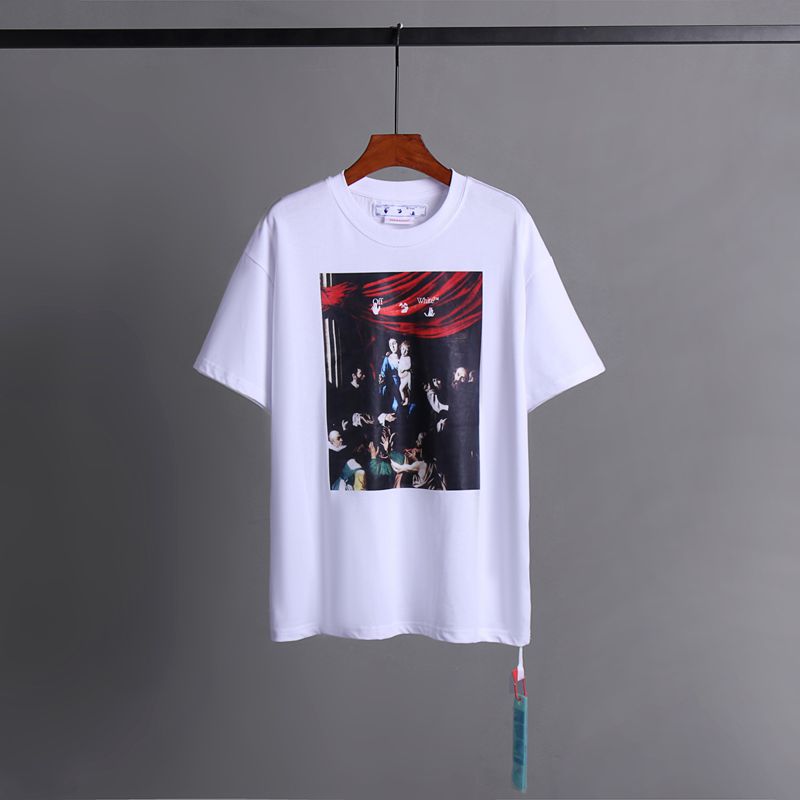 Off-white Men's and Women's Short-sleeved T-shirts
