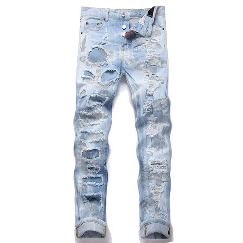 2026 New Men's Ink Splash Jeans