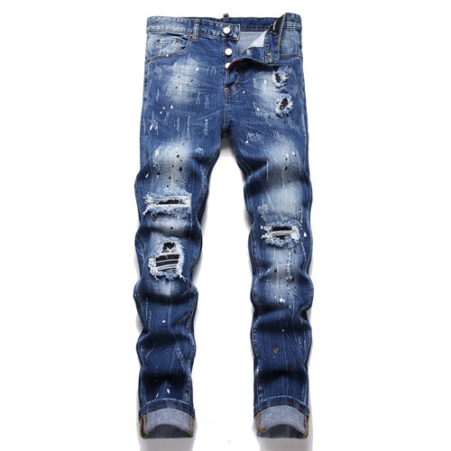 2026 New Men's Ink Splash Jeans