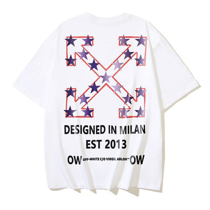 Off-white Men's and Women's Short-sleeved T-shirts