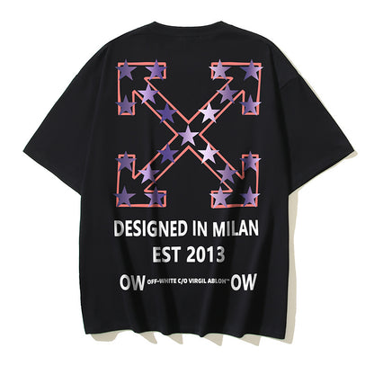 Off-white Men's and Women's Short-sleeved T-shirts