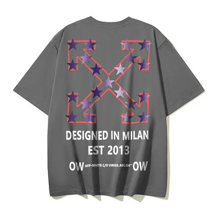 Off-white Men's and Women's Short-sleeved T-shirts