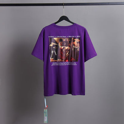 Off-white Men's and Women's Short-sleeved T-shirts